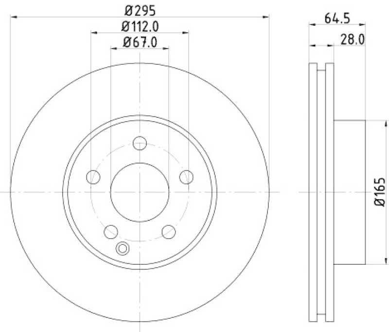 2x HELLA PAGID Bremsscheibe PRO High Carbon