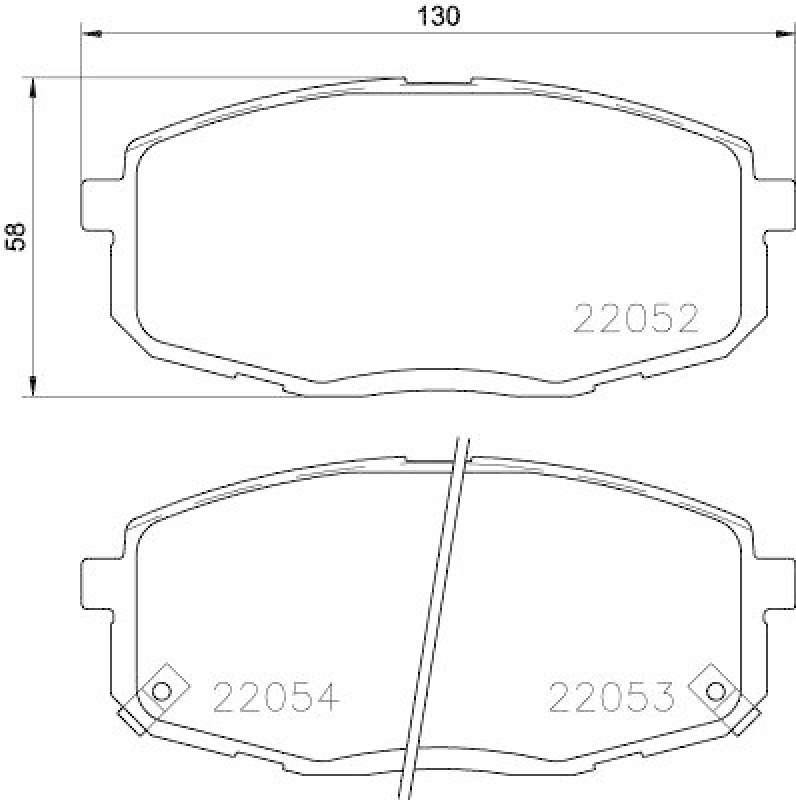 HELLA Bremsbelagsatz, Scheibenbremse 8DB 355 021-991
