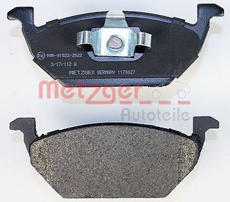 METZGER Bremsbelagsatz, Scheibenbremse GREENPARTS 1170027