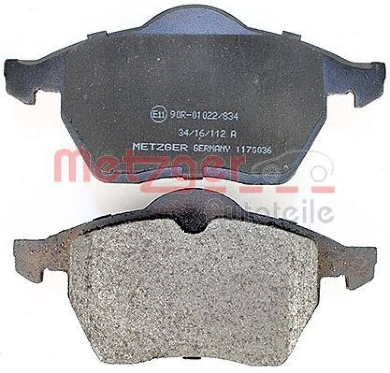 METZGER Brake Pad Set, disc brake