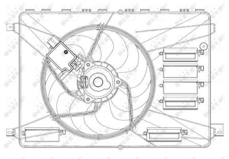 NRF Lüfter, Motorkühlung