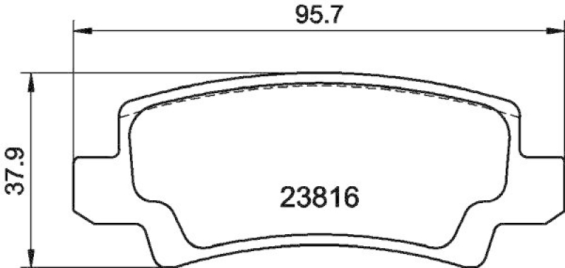 HELLA Bremsbelagsatz, Scheibenbremse 8DB 355 010-841