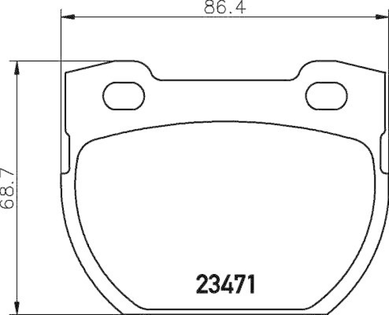 HELLA Bremsbelagsatz, Scheibenbremse 8DB 355 010-921