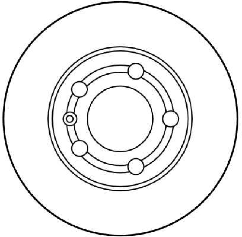 2x TRW Bremsscheibe DF2805