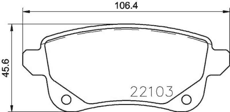 HELLA Bremsbelagsatz, Scheibenbremse 8DB 355 023-211