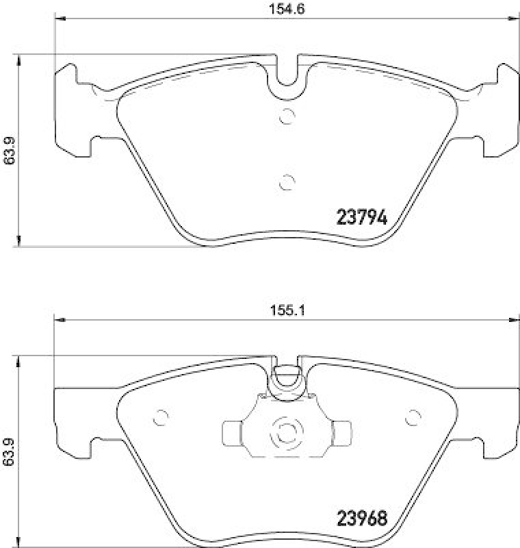 HELLA Bremsbelagsatz, Scheibenbremse 8DB 355 011-321