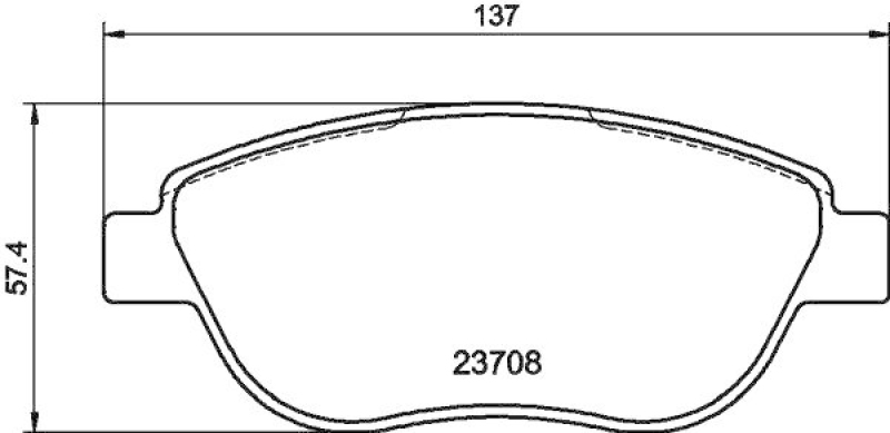 HELLA Bremsbelagsatz, Scheibenbremse 8DB 355 011-331