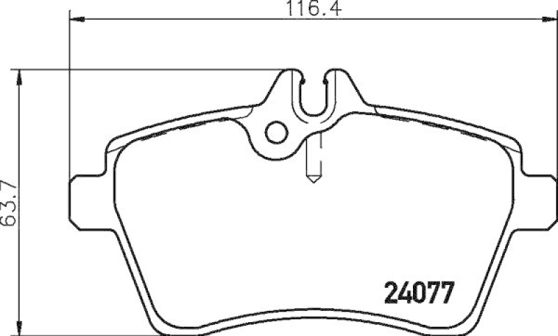 HELLA Bremsbelagsatz, Scheibenbremse 8DB 355 011-381