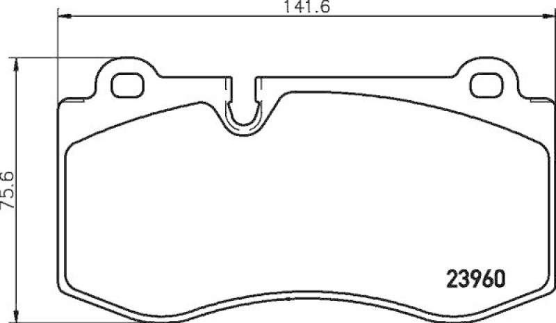 HELLA Bremsbelagsatz, Scheibenbremse 8DB 355 011-401