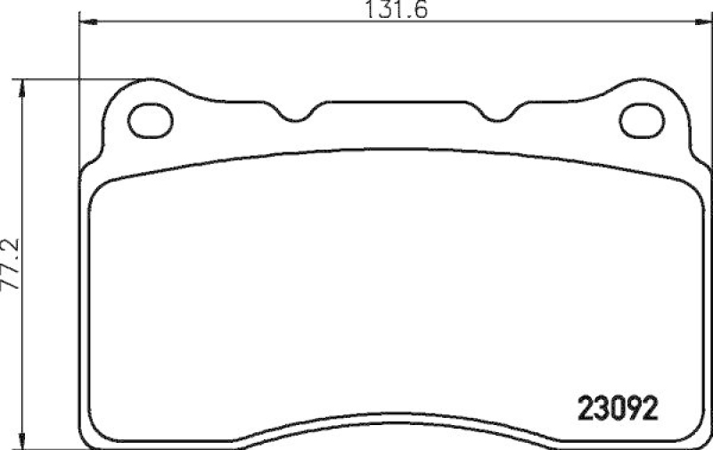 HELLA Bremsbelagsatz, Scheibenbremse 8DB 355 011-431