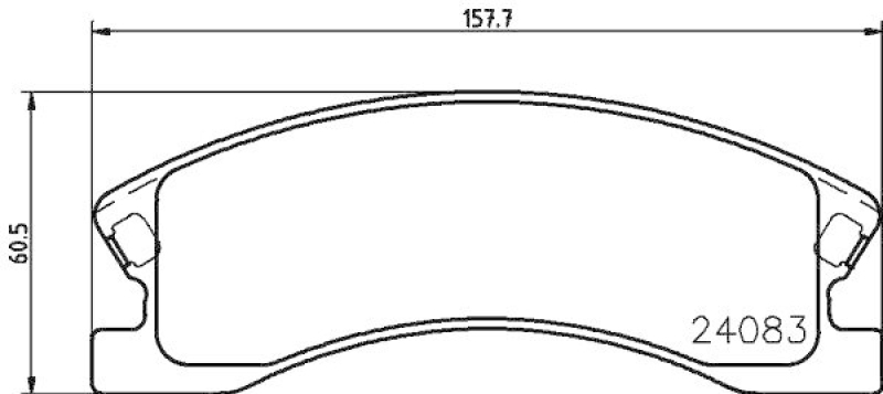 HELLA Bremsbelagsatz, Scheibenbremse 8DB 355 011-541