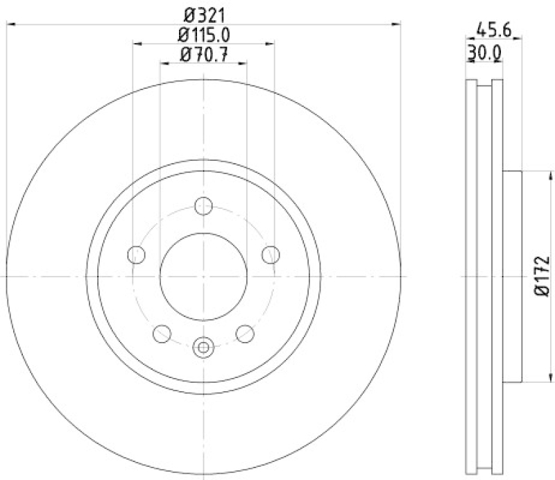 2x HELLA Bremsscheibe PRO High Carbon