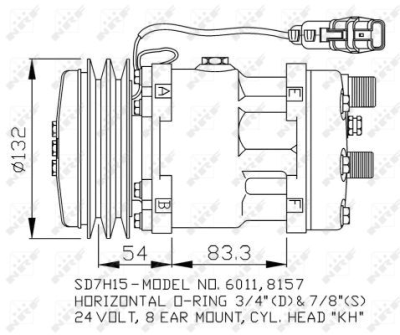 NRF Compressor, air conditioning