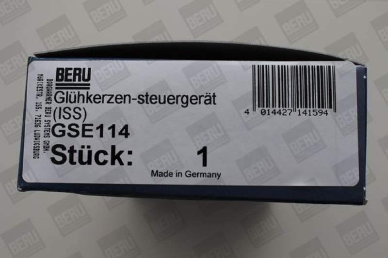 BorgWarner (BERU) Steuergerät, Glühzeit