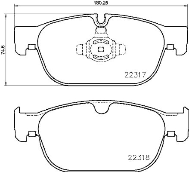 HELLA Bremsbelagsatz, Scheibenbremse 8DB 355 024-801