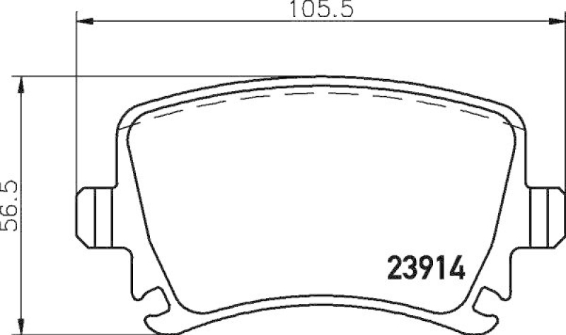 HELLA Bremsbelagsatz, Scheibenbremse 8DB 355 011-771