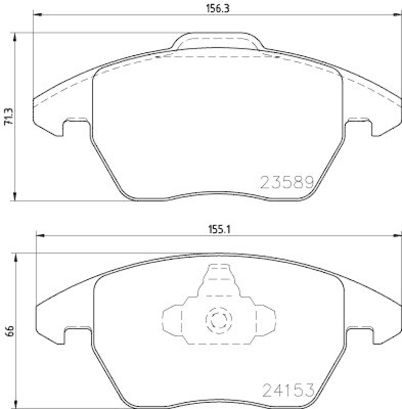 HELLA Bremsbelagsatz, Scheibenbremse 8DB 355 011-811