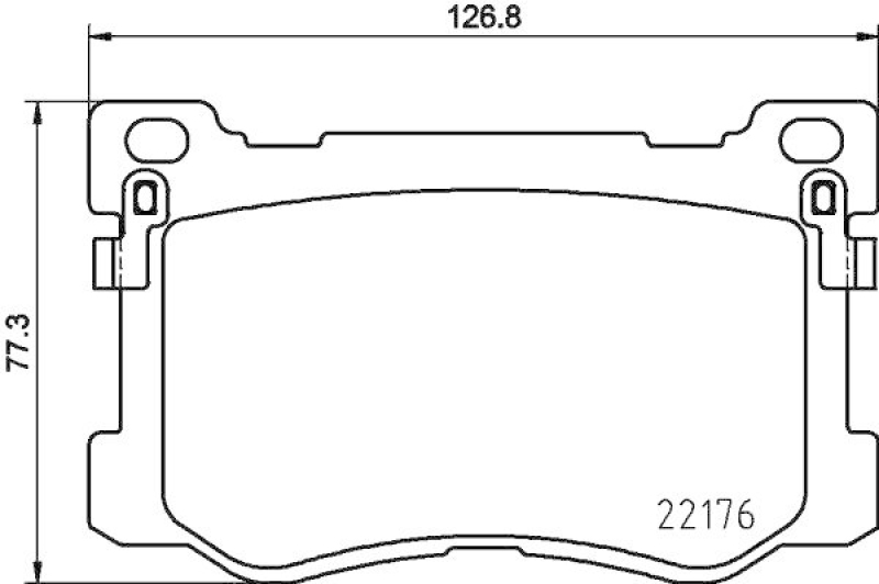 HELLA Bremsbelagsatz, Scheibenbremse 8DB 355 025-271