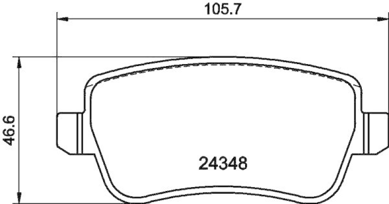 HELLA Bremsbelagsatz, Scheibenbremse 8DB 355 012-421