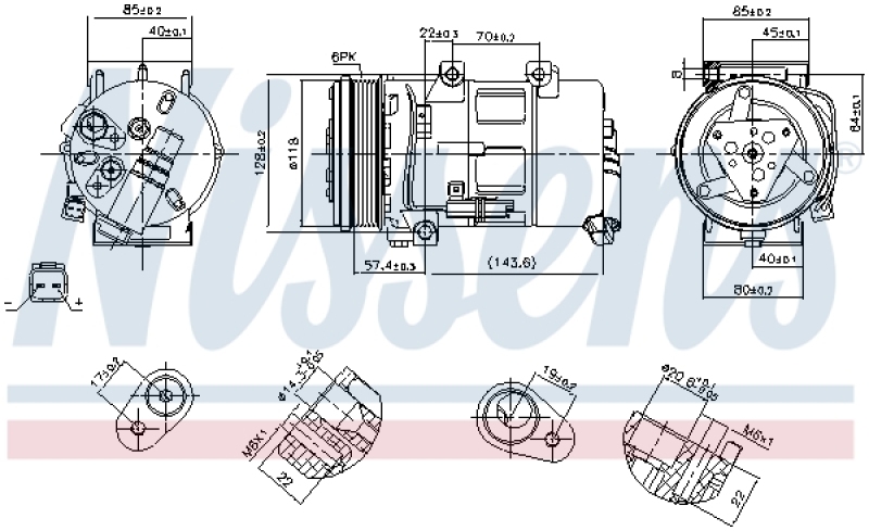 NISSENS Kompressor, Klimaanlage ** FIRST FIT **