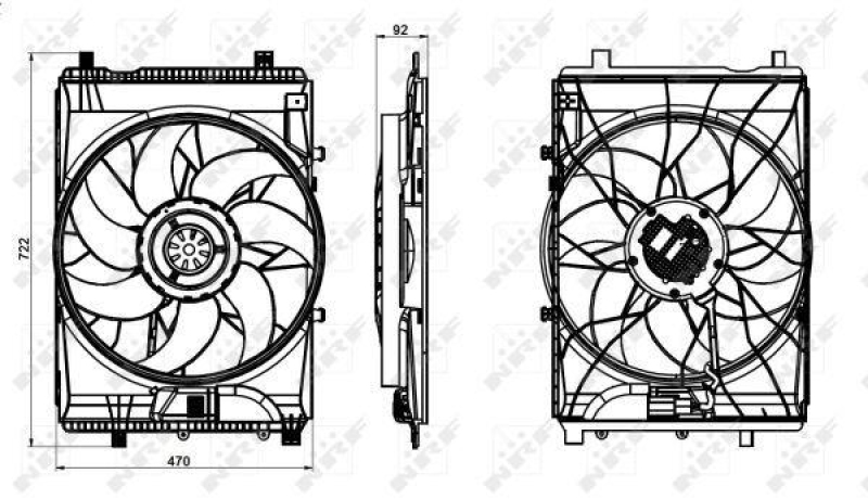 NRF Fan, radiator