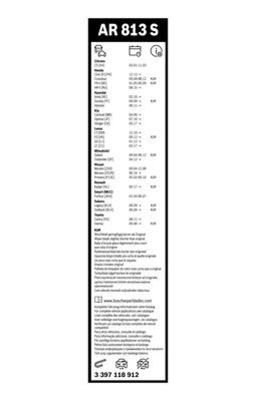 BOSCH Wiper Blade Aerotwin Retrofit