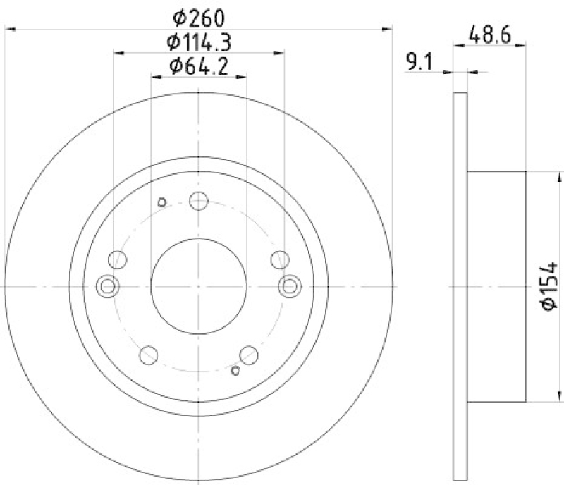 2x HELLA Bremsscheibe PRO