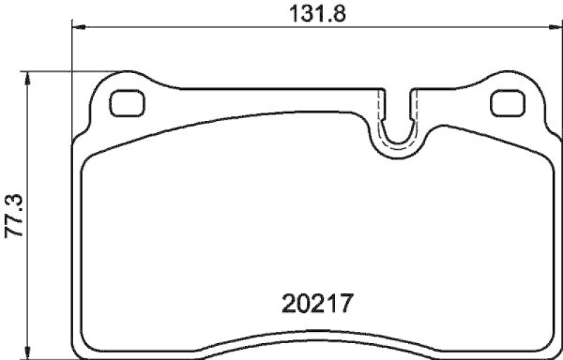 HELLA Bremsbelagsatz, Scheibenbremse 8DB 355 013-201