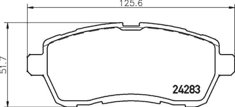 HELLA Bremsbelagsatz, Scheibenbremse 8DB 355 013-211