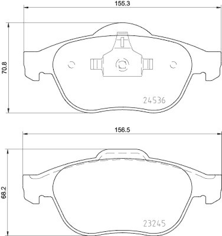 HELLA Bremsbelagsatz, Scheibenbremse 8DB 355 013-241
