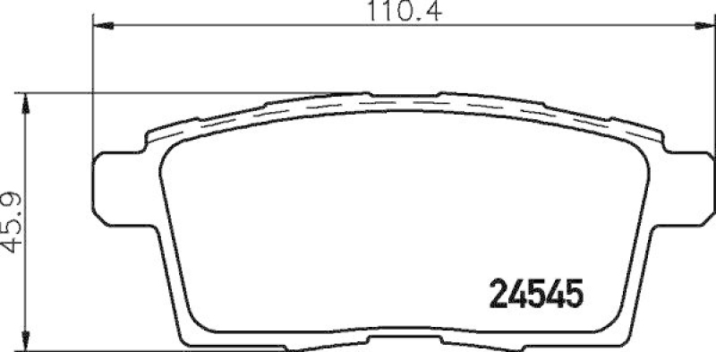 HELLA Bremsbelagsatz, Scheibenbremse 8DB 355 013-261