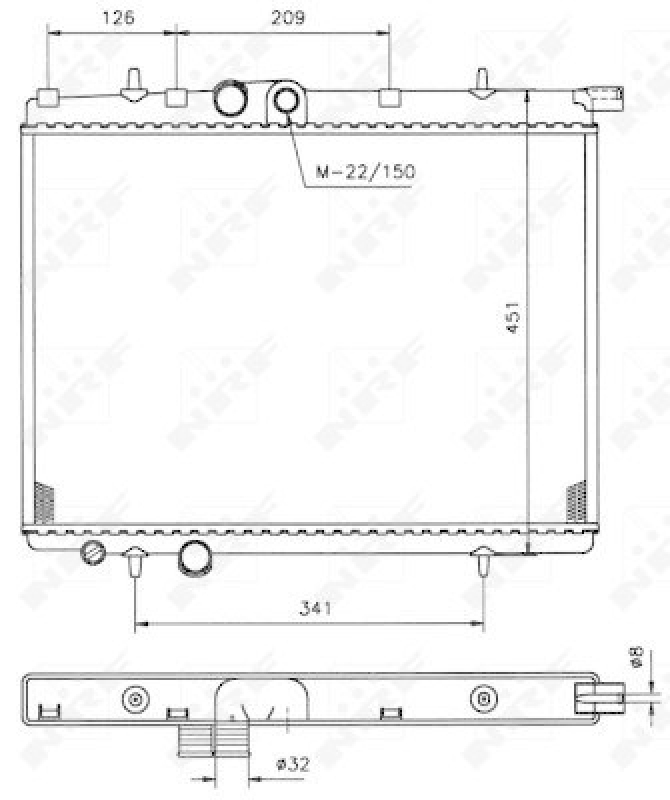 NRF Radiator, engine cooling