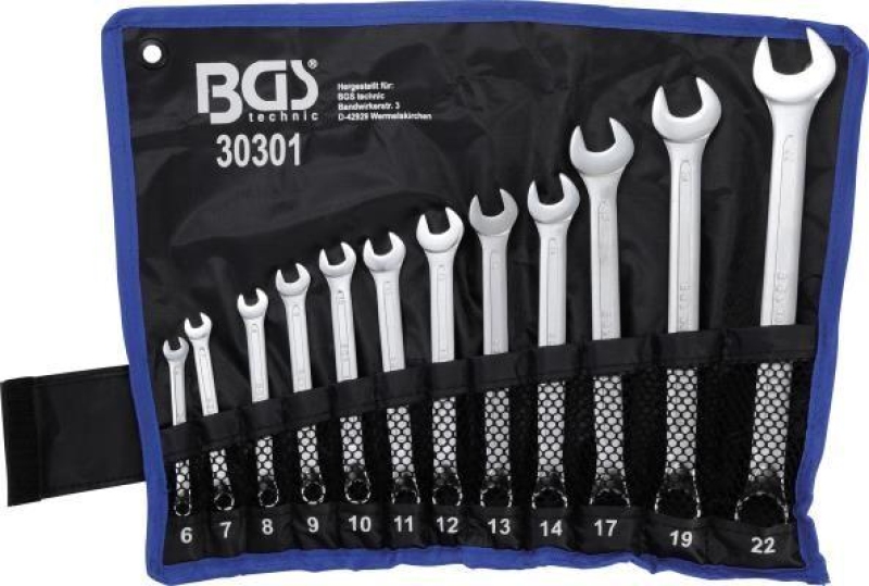 BGS Spanner Set, ring / open ended