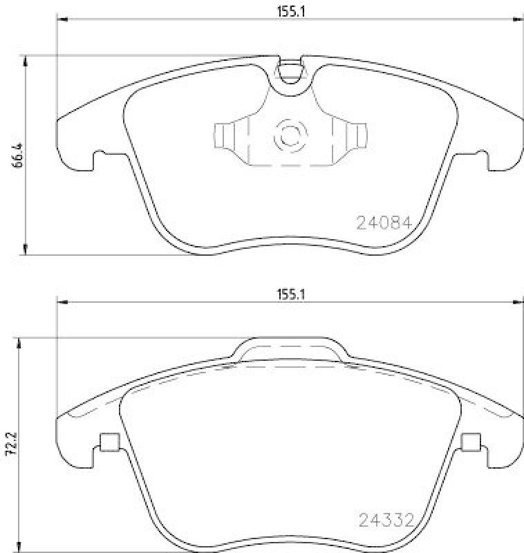 HELLA Bremsbelagsatz, Scheibenbremse 8DB 355 013-731