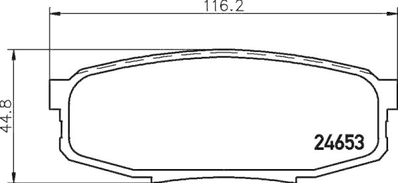 HELLA Bremsbelagsatz, Scheibenbremse 8DB 355 013-771
