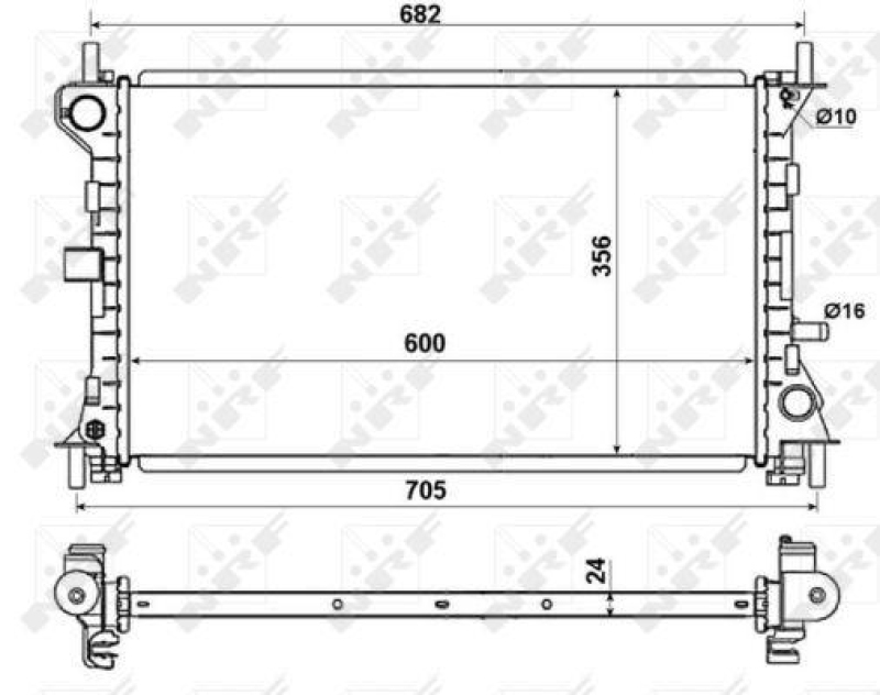 NRF Kühler, Motorkühlung EASY FIT 509638