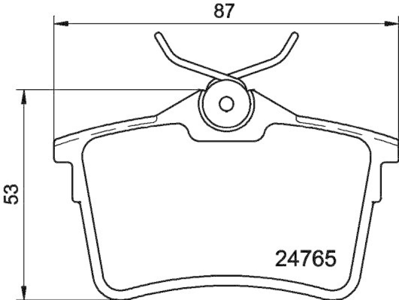 HELLA Bremsbelagsatz, Scheibenbremse 8DB 355 014-081