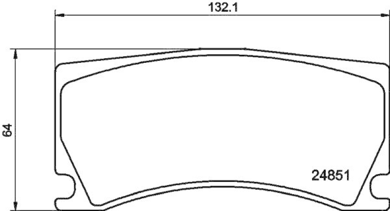HELLA Bremsbelagsatz, Scheibenbremse 8DB 355 014-101