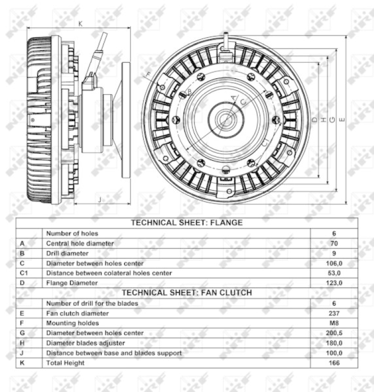 NRF Clutch, radiator fan