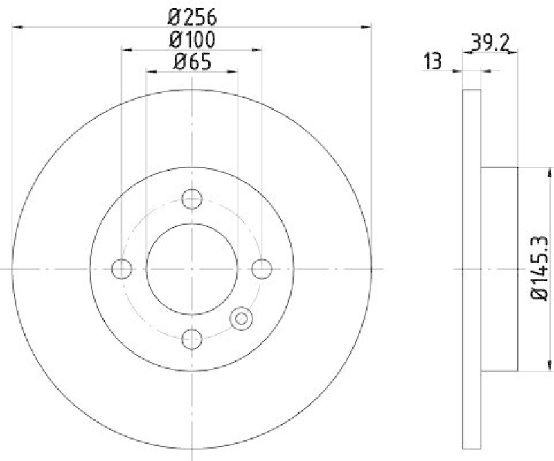 2x HELLA Bremsscheibe PRO 8DD 355 101-641