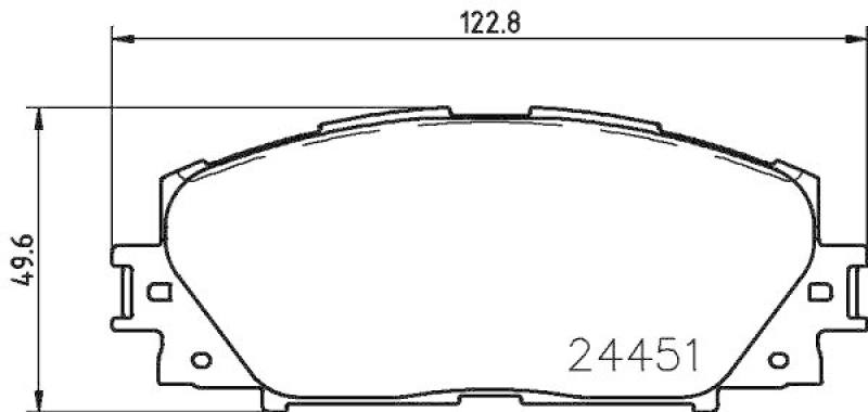 HELLA Bremsbelagsatz, Scheibenbremse 8DB 355 014-311