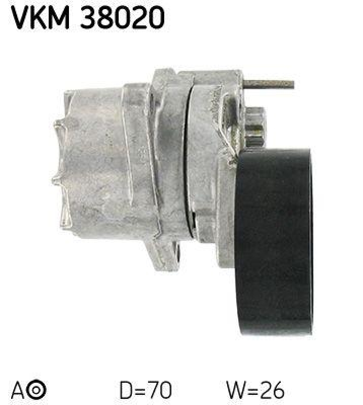 SKF Riemenspanner, Keilrippenriemen VKM 38020