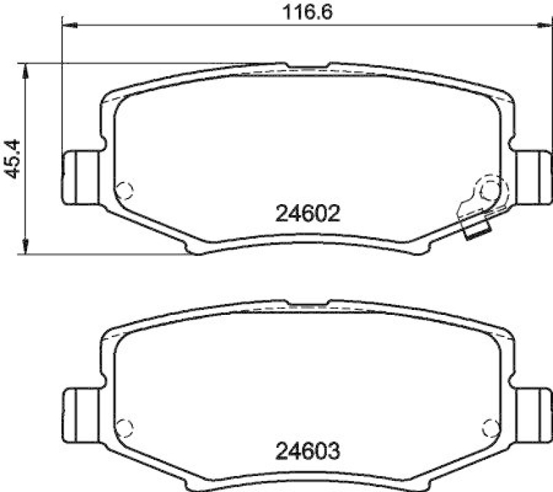 HELLA Bremsbelagsatz, Scheibenbremse 8DB 355 014-381