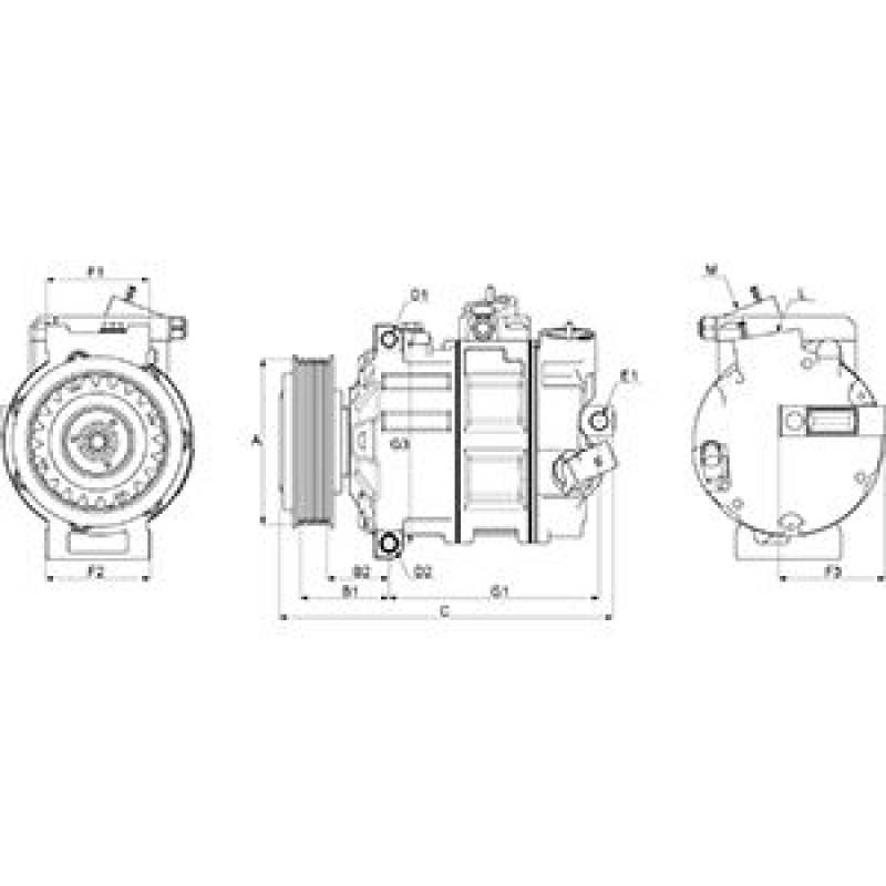 HC-Cargo Kompressor, Klimaanlage