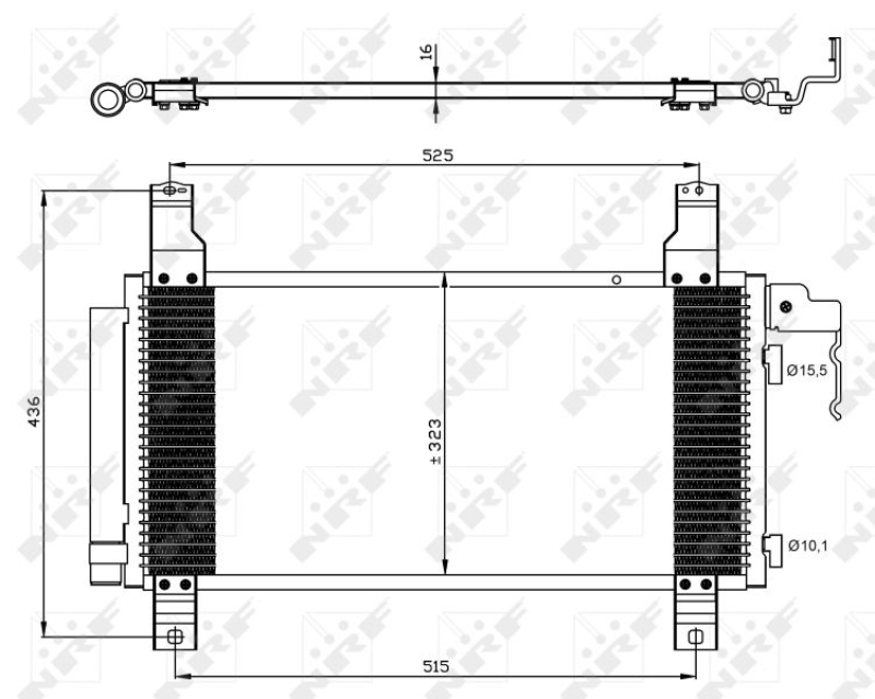 NRF Kondensator, Klimaanlage EASY FIT 35464