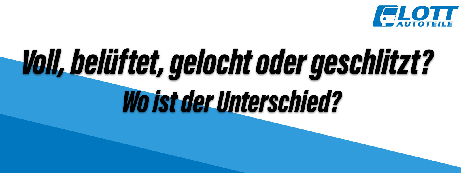 Bremsscheibenarten